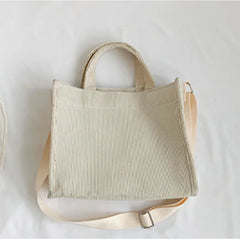 Sac à main Simple en velours côtelé pour femmes, sac à main Portable de grande capacité, tendance, petit sac carré, sacs à bandoulière simples