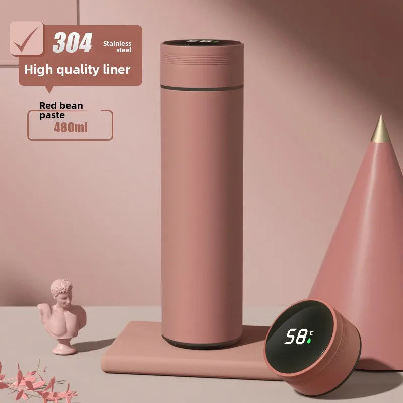 Tasse Thermos intelligente en acier inoxydable 316, affichage de la température, contrôle tactile, bouteille d'eau isolée, séparation du thé, cadeau de noël