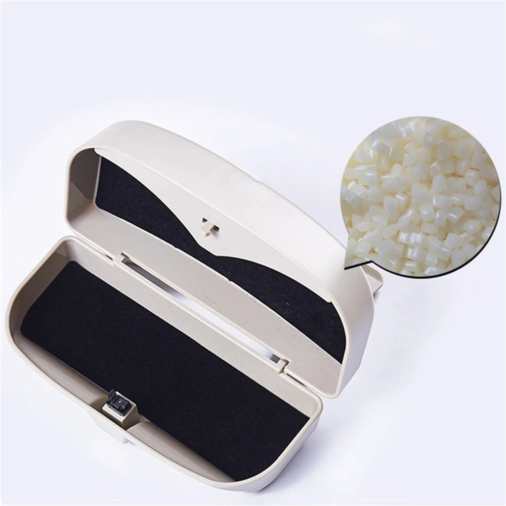 Boîte à lunettes de voiture portable, porte-lunettes de soleil, étui à lunettes de conduite, pare-soleil, porte-lentilles