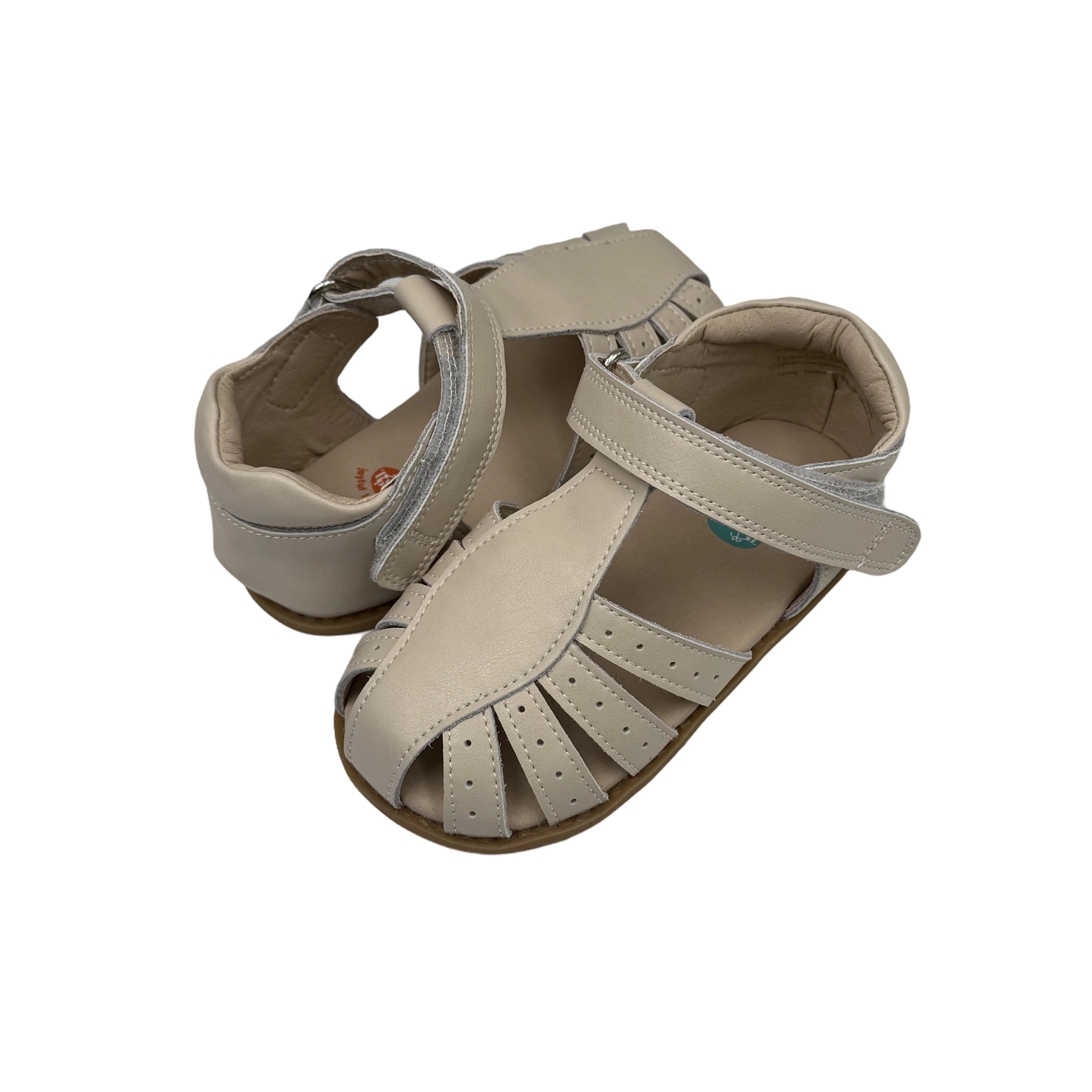 Tipsietoes Enfants filles pieds nus sandales d'été talon bas en cuir véritable Enfants Fille robe de soirée chaussures Enfant en bas âge Enfants