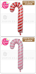 Christmas decoration supplies: Santa Claus, walking sticks, balloons, outdoor candy canes, Christmas party decor, suppliers