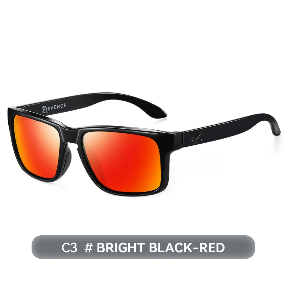 Kaenon Classic Square Polarized Unisex Medium Size Photochromic Sunglasses Grey Sunglasses
