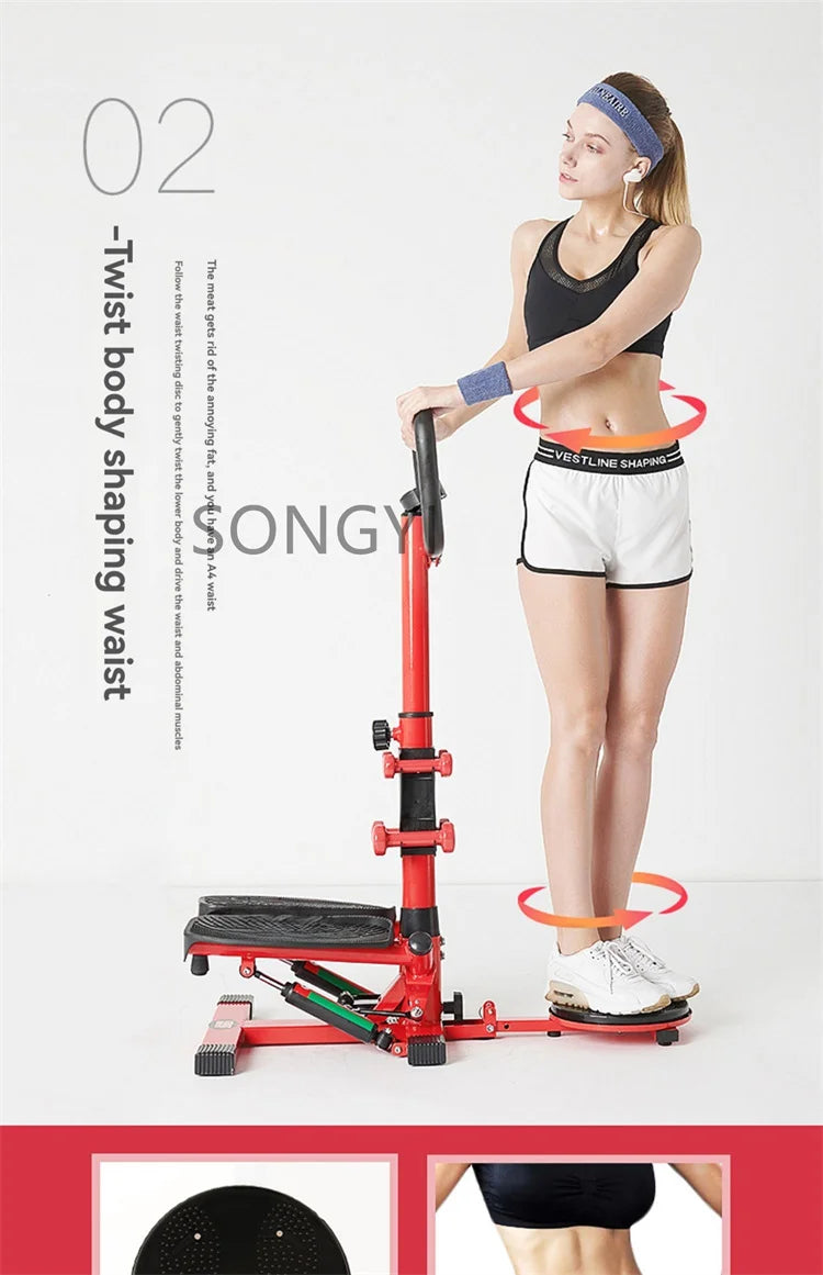 Mise à niveau de la plate-forme amincissante des jambes pour adelgazar le ventre, Machine amincissante gauche et droite pour femmes, pédale d'alpinisme sportive, Fitness Eq