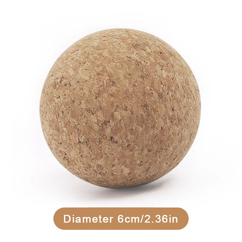 Boule de Massage en liège, Massage du dos, masseur de pieds, boule de Yoga, thérapie de libération de Tension, balle myofasciale, relaxation des Muscles, Point de déclenchement