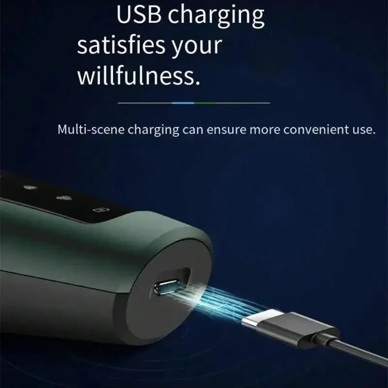 Rasoirs électriques 9D pour hommes, tondeuse électrique étanche, utilisation humide et sèche, batterie Rechargeable, rasoir rotatif, Machine de rasage