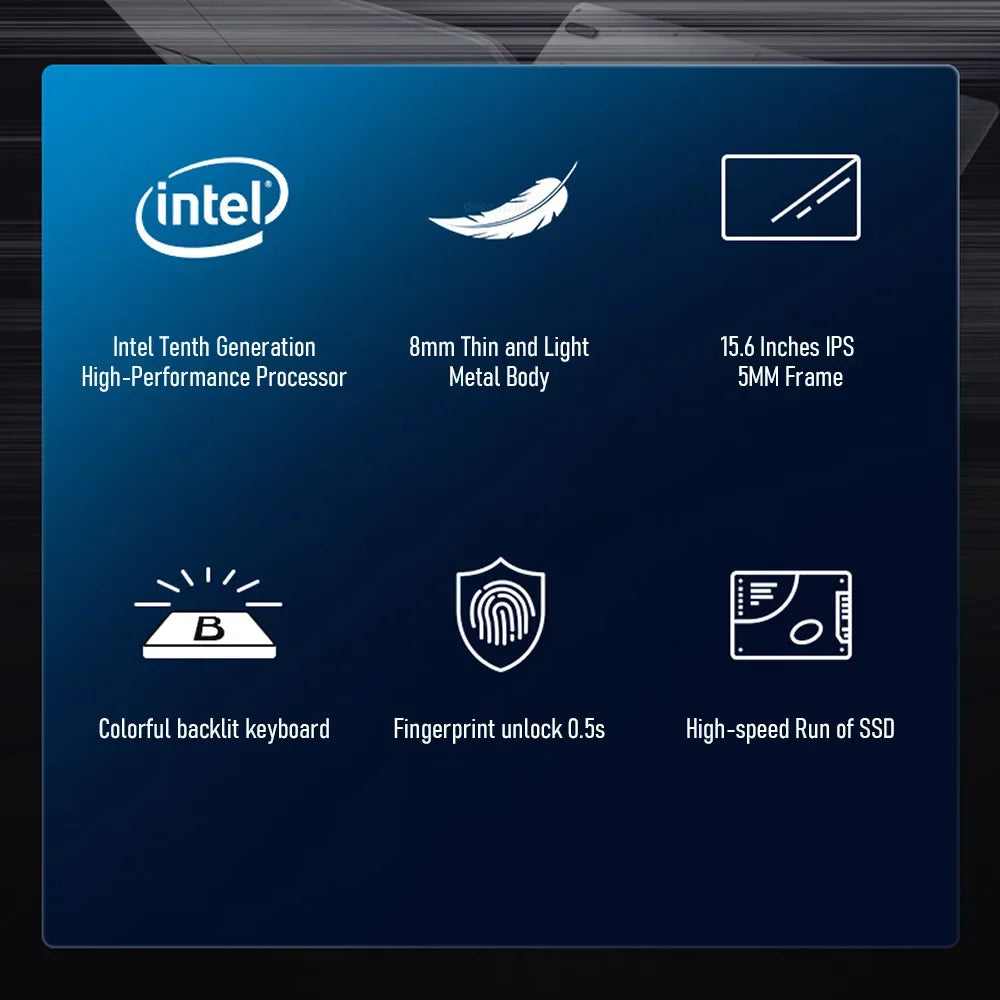 2025 ordinateur Portable 15.6 pouces écran IPS 16GB RAM Intel Celeron 11th N5095 Netbook Windows 10 11 Pro bureau ordinateur Portable