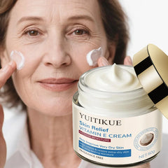 YUITIKUE Crème à la vitamine E, hydratante intensément, aide à améliorer la peau très sèche, soulage et restaure l'hydratation extrême sèche