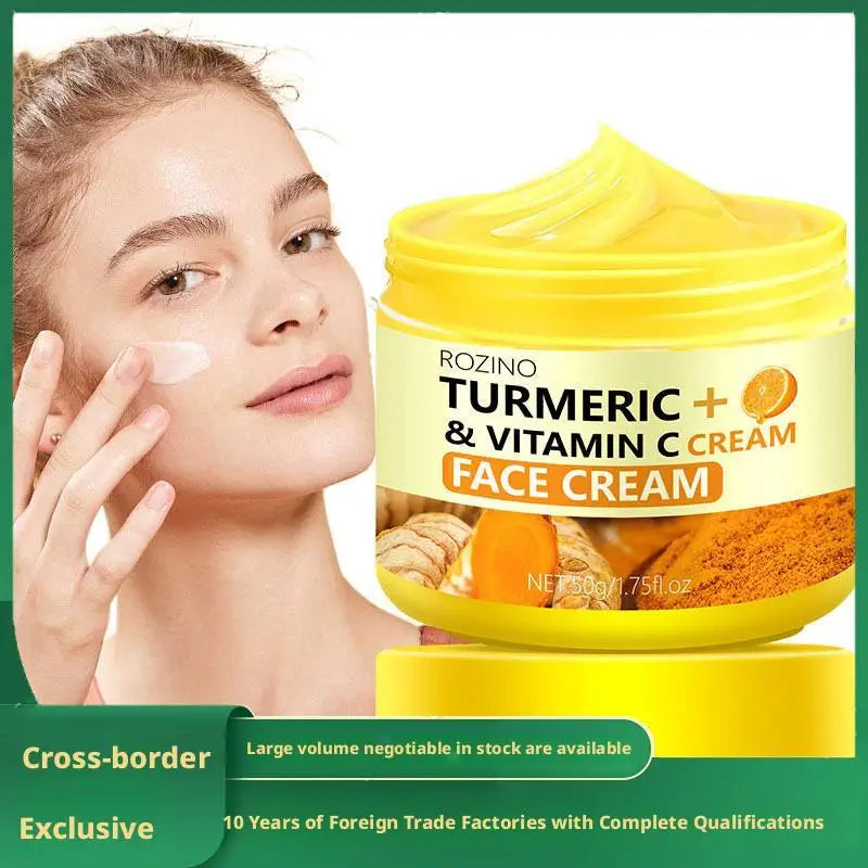 Savon au citron au curcuma/coussin nettoyant/crème pour le visage/sérum série curcuma produit de soin éclaircit le teint pour tous les types de peau nourrir