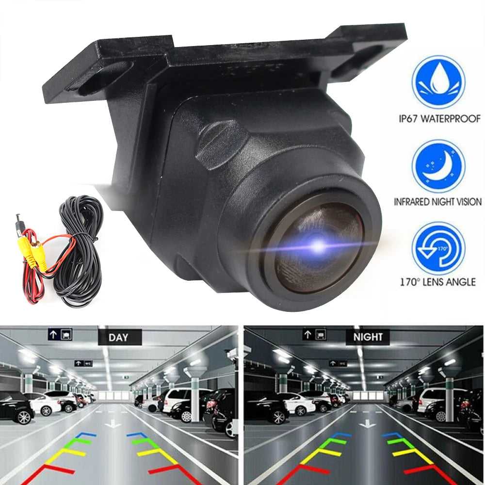 Caméra de voiture CCD haute définition AHD objectif Fisheye 1280x1080P 170 grand Angle Starlight Vision nocturne caméra de recul