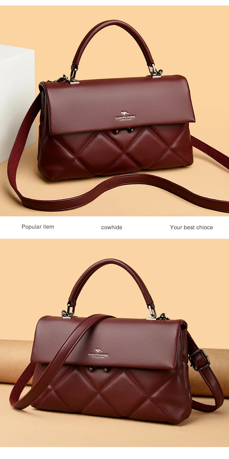 Sac pour femmes nouvelle tendance sacs à main coréens concepteur de luxe marque dames sacs à bandoulière en cuir souple mode polyvalent sacs à bandoulière
