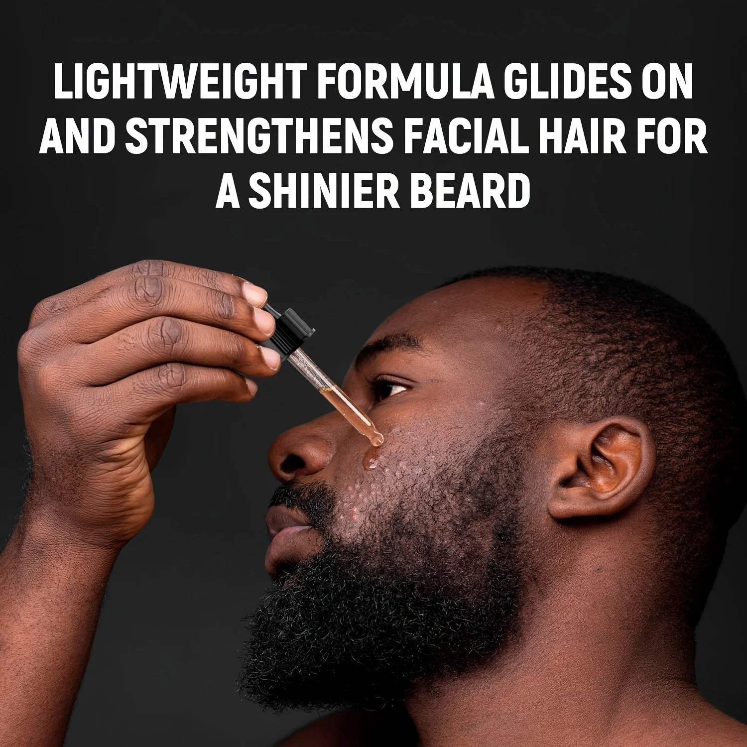 Huile essentielle de barbe riche en huile de ricin, croissance de la barbe et toilettage adoucir nourrir soin de la barbe rouleau longueur d'aiguille inférieure à 0,25 mm