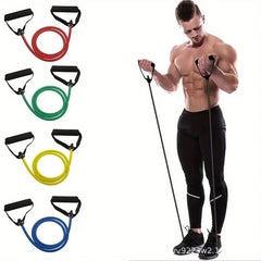 Bandes de résistance avec poignées, bandes d'exercice, bandes d'entraînement avec poignées pour hommes et femmes, équipement de musculation à la maison