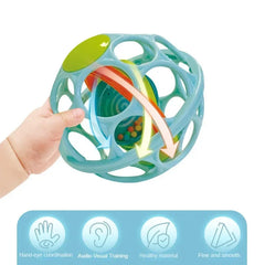 Hochet à main pour bébé, boule souple, jouets pour nouveau-né, anneaux de dentition, cloche à main, jouets sensoriels, jouets éducatifs pour enfants de 0 à 12 mois