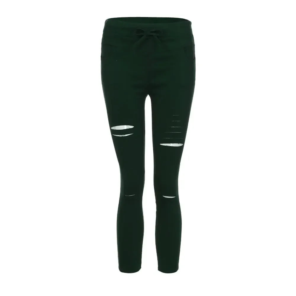 Jean déchiré pour femmes femmes grande taille pantalon déchiré pantalon crayon extensible Leggings femmes jean femme jean