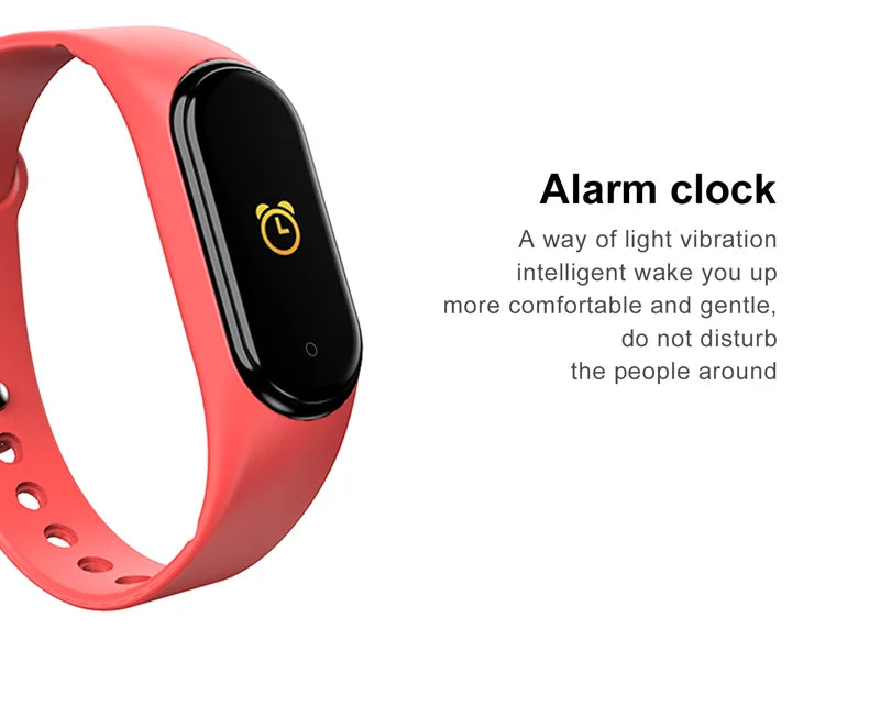 Waterproof sports smartwatch with activity, blood pressure and heart rate monitor, electric clock, new