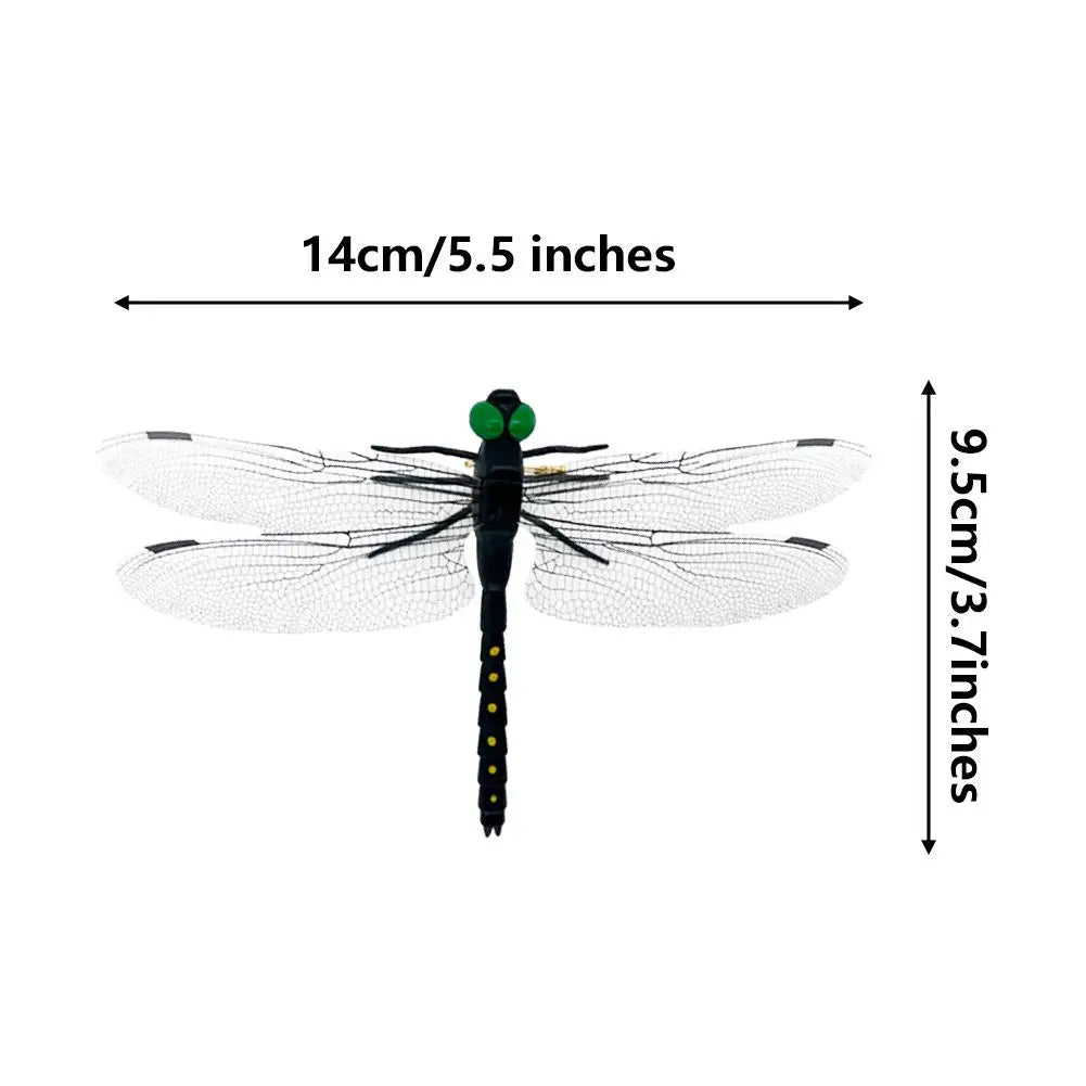 Simulation d'insecte libellule, modèle anti-moustiques, ornements suspendus d'extérieur, outil de répulsif pour jardin et ferme, 4 ou 10 pièces