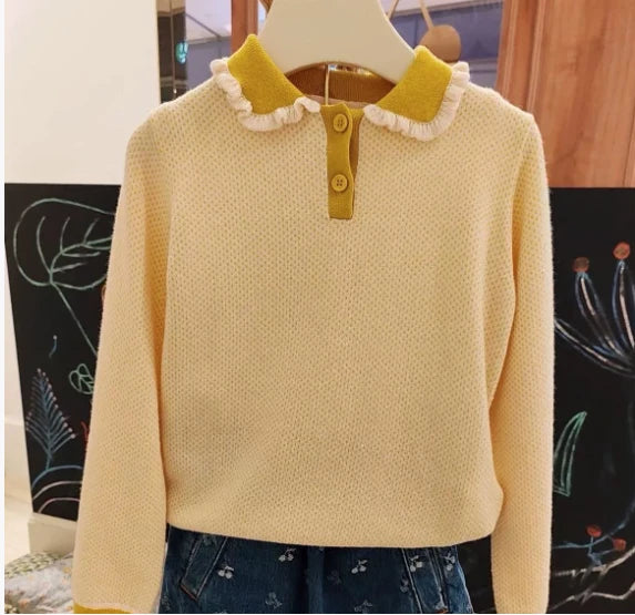 Ensembles de vêtements t-shirts et jupes pour enfants aw25 bp, t-shirts à manches longues imprimés mignons pour filles et jupe imprimée à pois, ensemble de vêtements