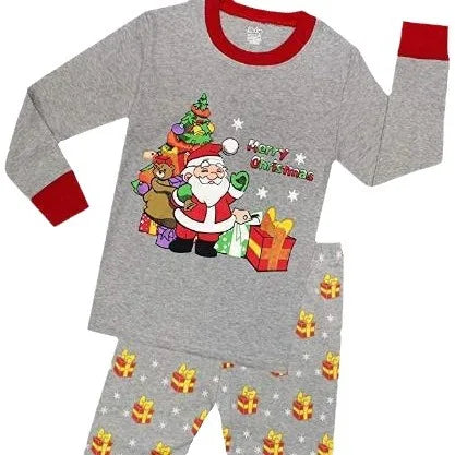 Ensemble haut et pantalon imprimés de noël pour enfants, vêtements pour garçons et filles, vêtements de maison pour fête de noël, ensembles mignons pour enfants, Costumes de Cosplay
