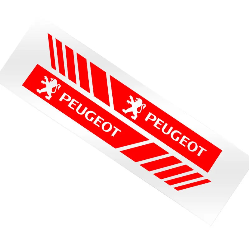 Bandes de course à rayures en PVC pour voiture, autocollants pour rétroviseur, Badge pour Peugeot 608 107 BB1 HX1 Partner 3008 4008 2008 5008 4007 6008