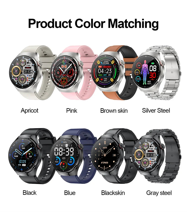 Nouvelle surveillance de la santé montre intelligente examen physique santé Wacth pression artérielle ECG + PPG Sport appel Smartwatch pour Android iOS