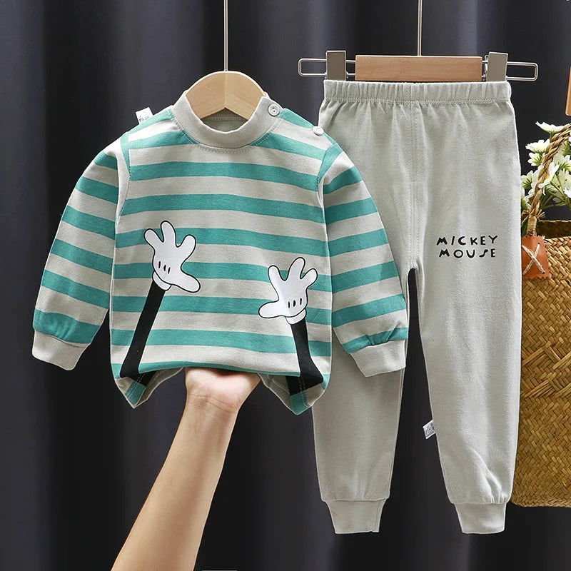 Vêtements pour enfants ensembles pour enfants vêtements pour enfants garçons filles coton automne hiver vêtements pantalons vêtements de nuit sous-vêtements