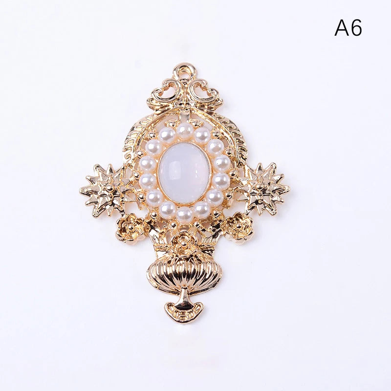 Accessoires de bijoux en alliage de diamant, pendentif de personnalité de mode, accessoires de cheveux de bricolage, matériel de boucles d'oreilles
