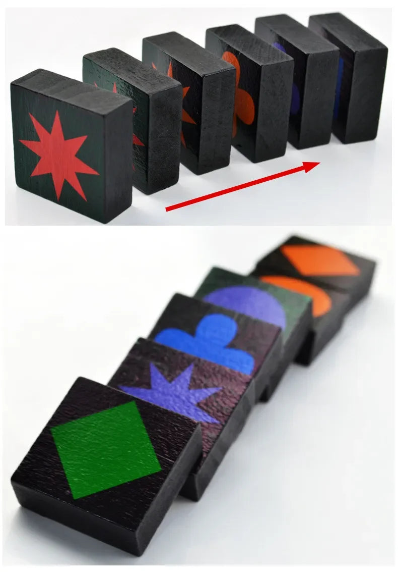 Qwirkle - Explore wooden games for children and adults, parent-child play toy, leisure, learning, gifts, new