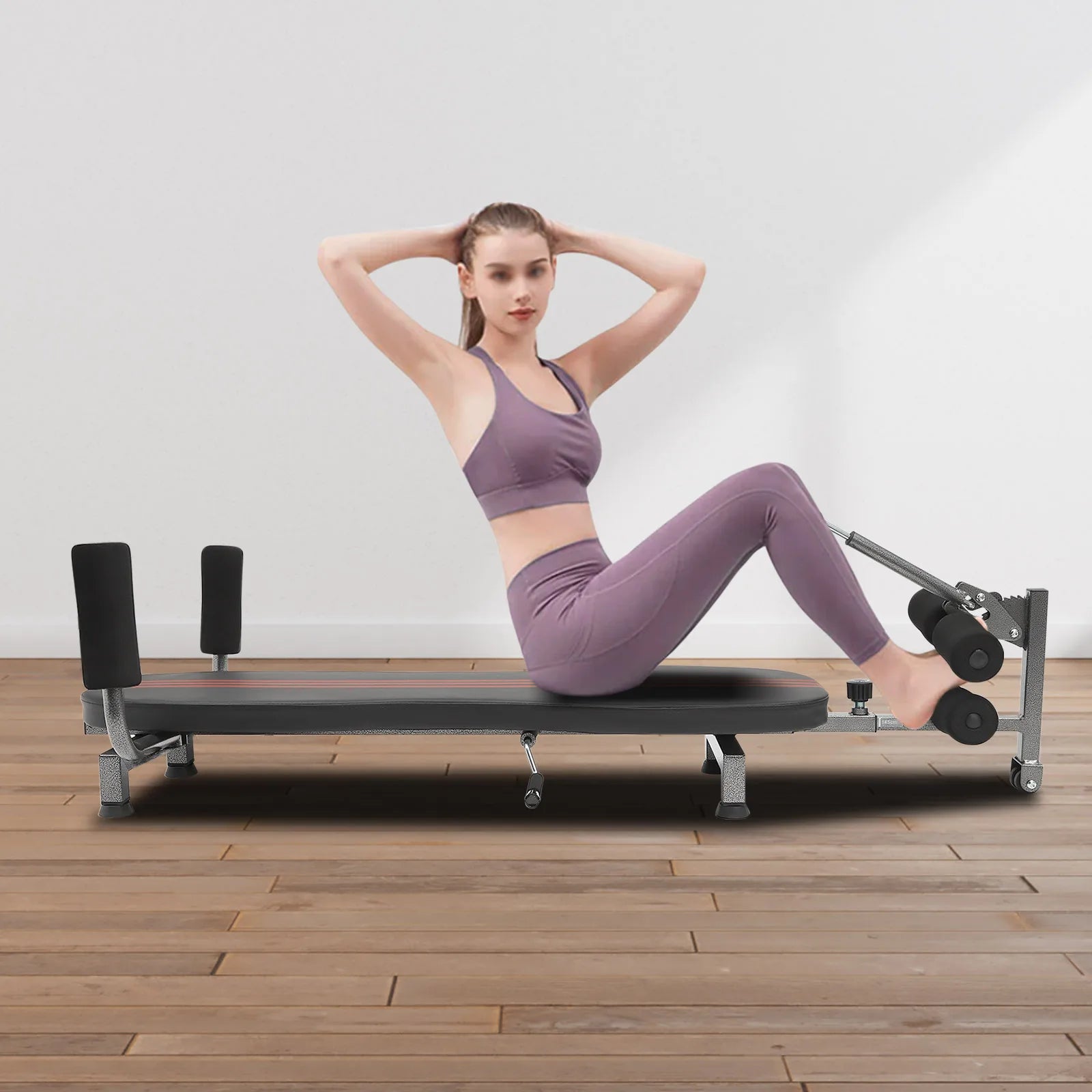 Extendable backrest decompression bench, inversion table, home workout bench, weight capacity up to 330 lbs