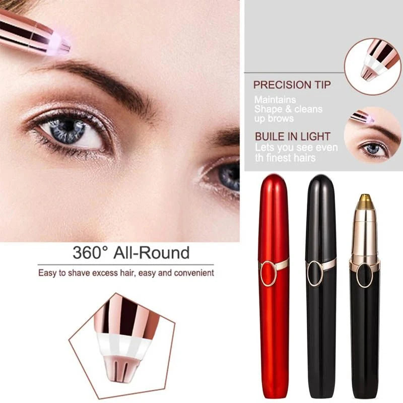 Rasoir de sourcils électrique Usb Rechargeable épilateur de sourcils femmes Mini rouge à lèvres Shaper rasoir indolore épilateur Facial