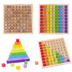 Jouets éducatifs en bois Montessori pour enfants, jouets pour bébés, Table de Multiplication 99, mathématiques préscolaires, arithmétique, outils pédagogiques, cadeau