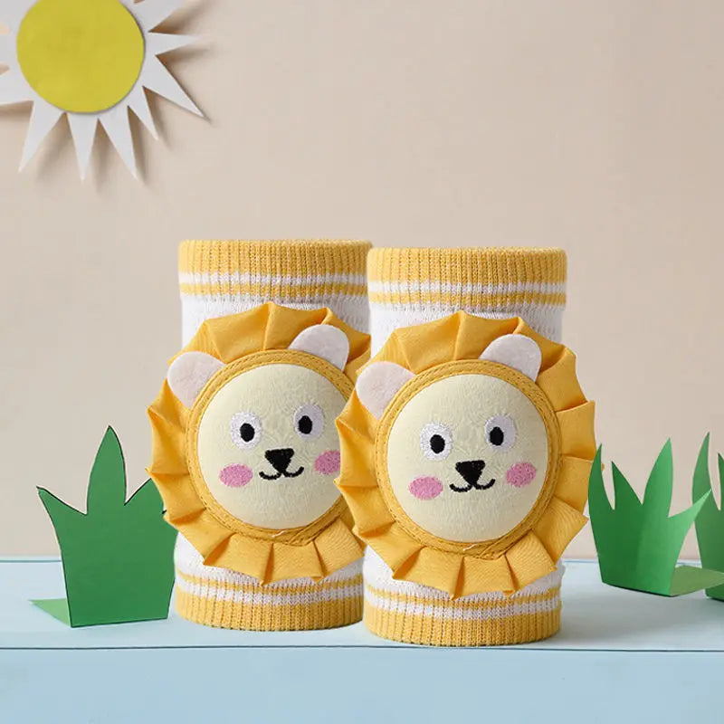 Bee Lion coton fraise jambières nourrissons genou soutien bébé genouillères enfants genou protecteur ramper coude coussin