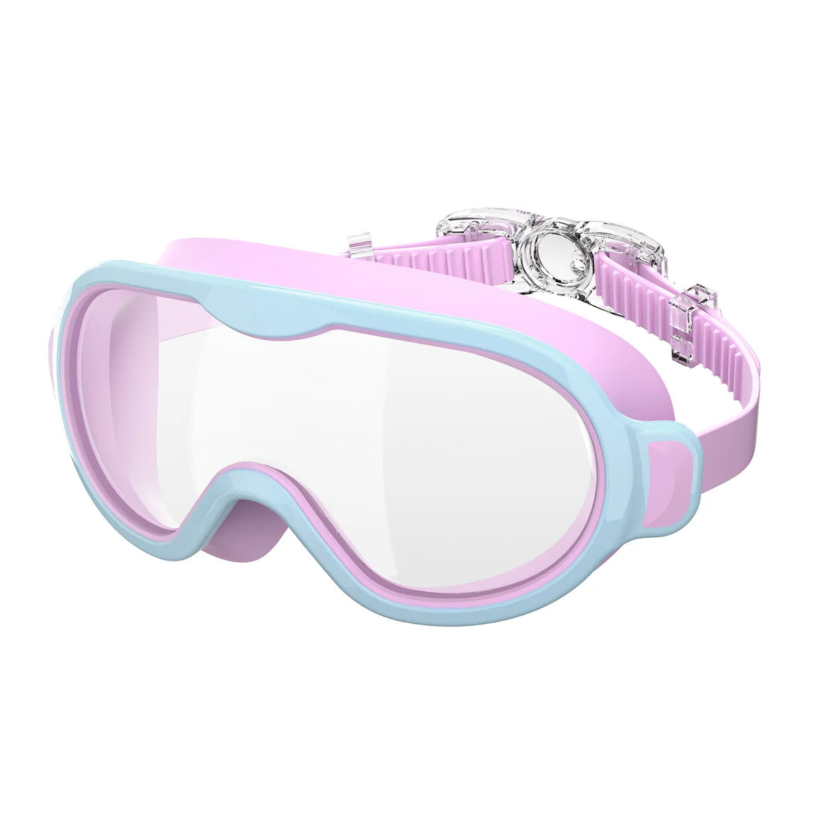 Lunettes de natation pour enfants, grand cadre, sans fuite, étanche, vue large, Vision claire, Anti-buée, Anti-UV, réglable rapide, pour enfants de 3 à 15 ans