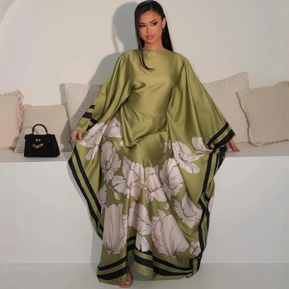 Ramadan Kebaya Muslim Abaya Damen Dubai Luxury Caftan African Dresses for Women Turkey Islam Moroccan Caftan Muslim Women's Dress