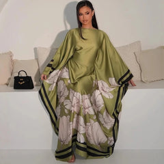 Ramadan Kebaya Muslim Abaya Damen Dubai Luxury Caftan African Dresses for Women Turkey Islam Moroccan Caftan Muslim Women's Dress