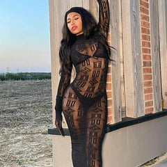 Haute élasticité mode hanche jupe portefeuille qualité femme chemise de nuit maille transparente robe moulante dames sexe creux serré Lingerie