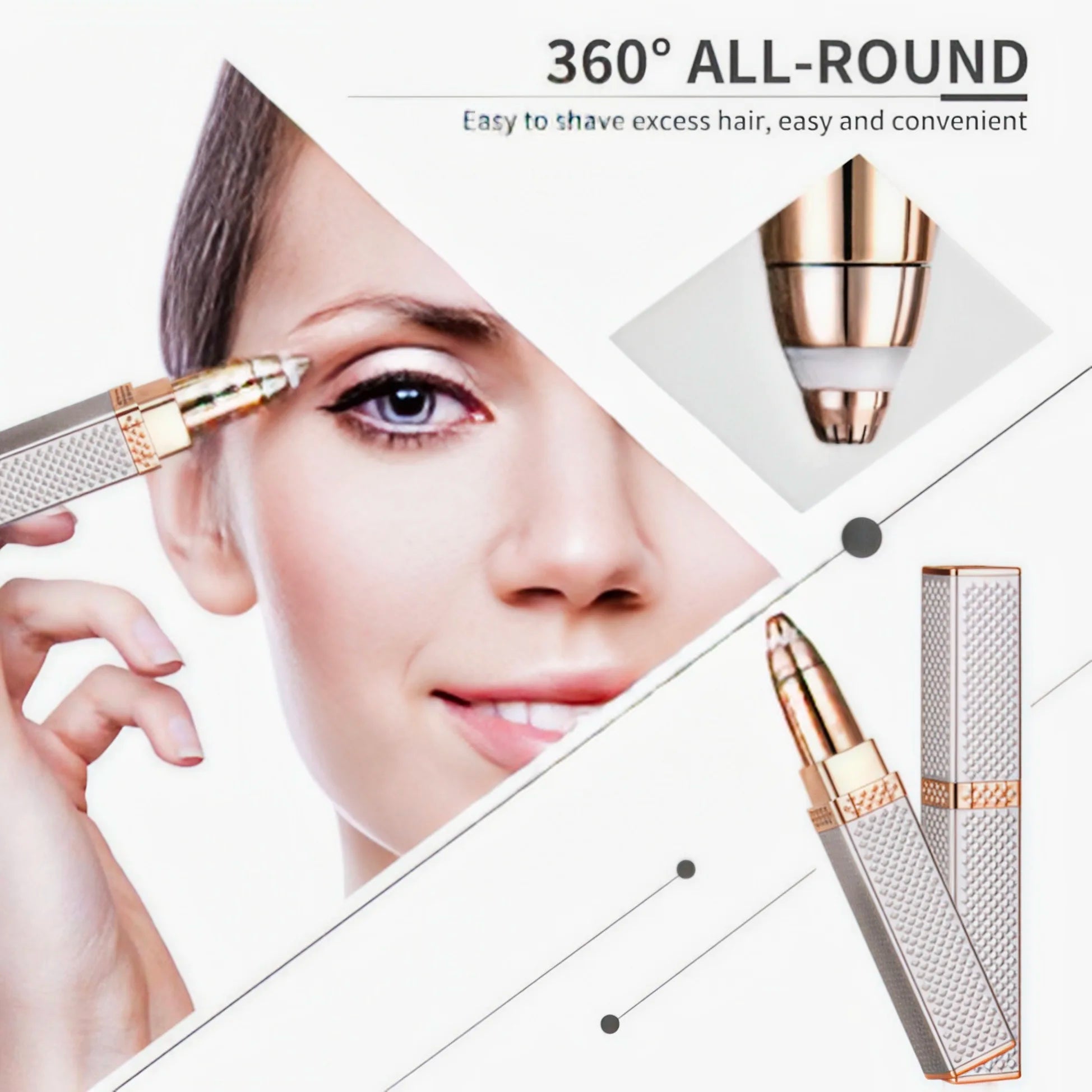 Tondeuse à sourcils électrique 2 en 1 pour femmes, chargeur USB, épilateur portable, bikini, rasoir indolore, corps féminin, tondeuse à sourcils faciale