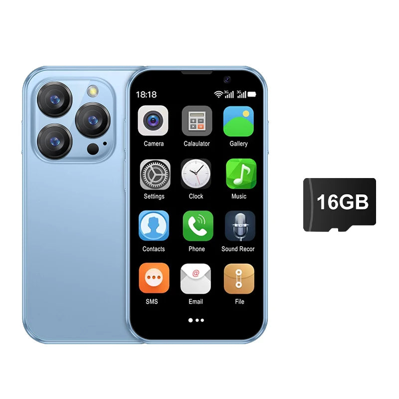 SERVO-Mini Smartphone 16SE, 16 Go, Android 9.0, Wifi, Touristes, EpiStandby Play, PR3 G, WCDMA, Petit Téléphone Portable Intelligent de 3.0 Pouces, Nouvelle Version