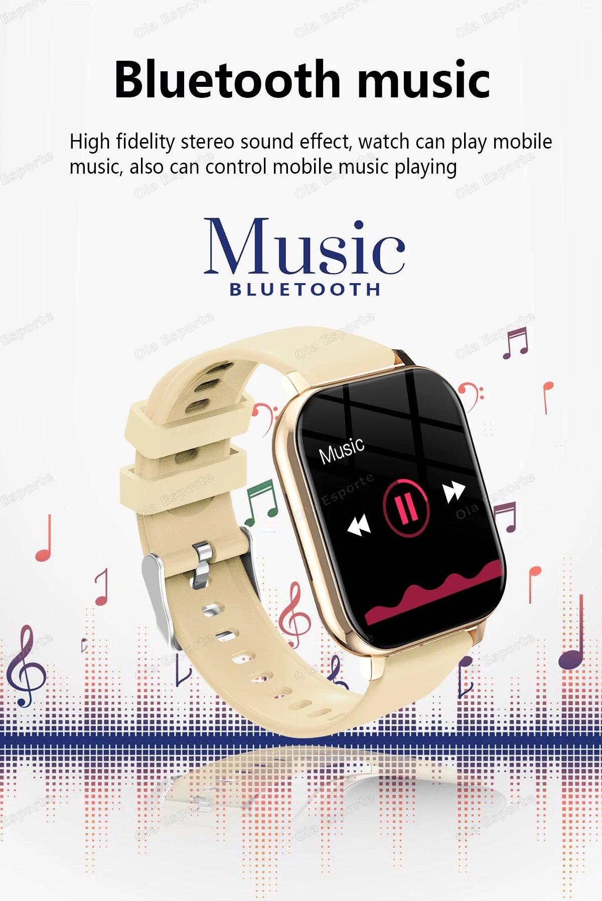 Nouvelle montre intelligente 2.01 pouces HD affichage réponse faire appel Message vue Modes sportifs smartwatch bricolage cadran prévisions météorologiques hommes femmes