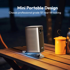 BYINTEK P70X Mini projecteur Portable avec batterie intégrée 4K Support 3D Wifi pour projecteurs de cinéma maison de nuit de films en plein air