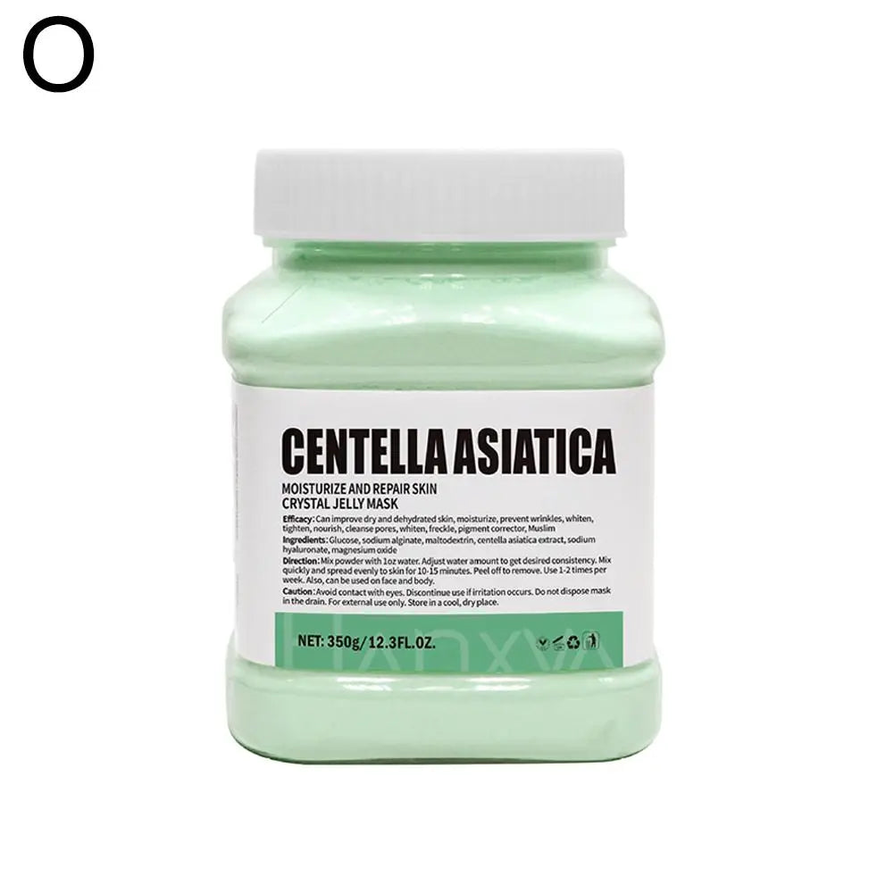 Masque de gelée de cristal de couleur, poudre hydratante, éclaircissante, traitement du visage pour produit de soins de la peau brillant