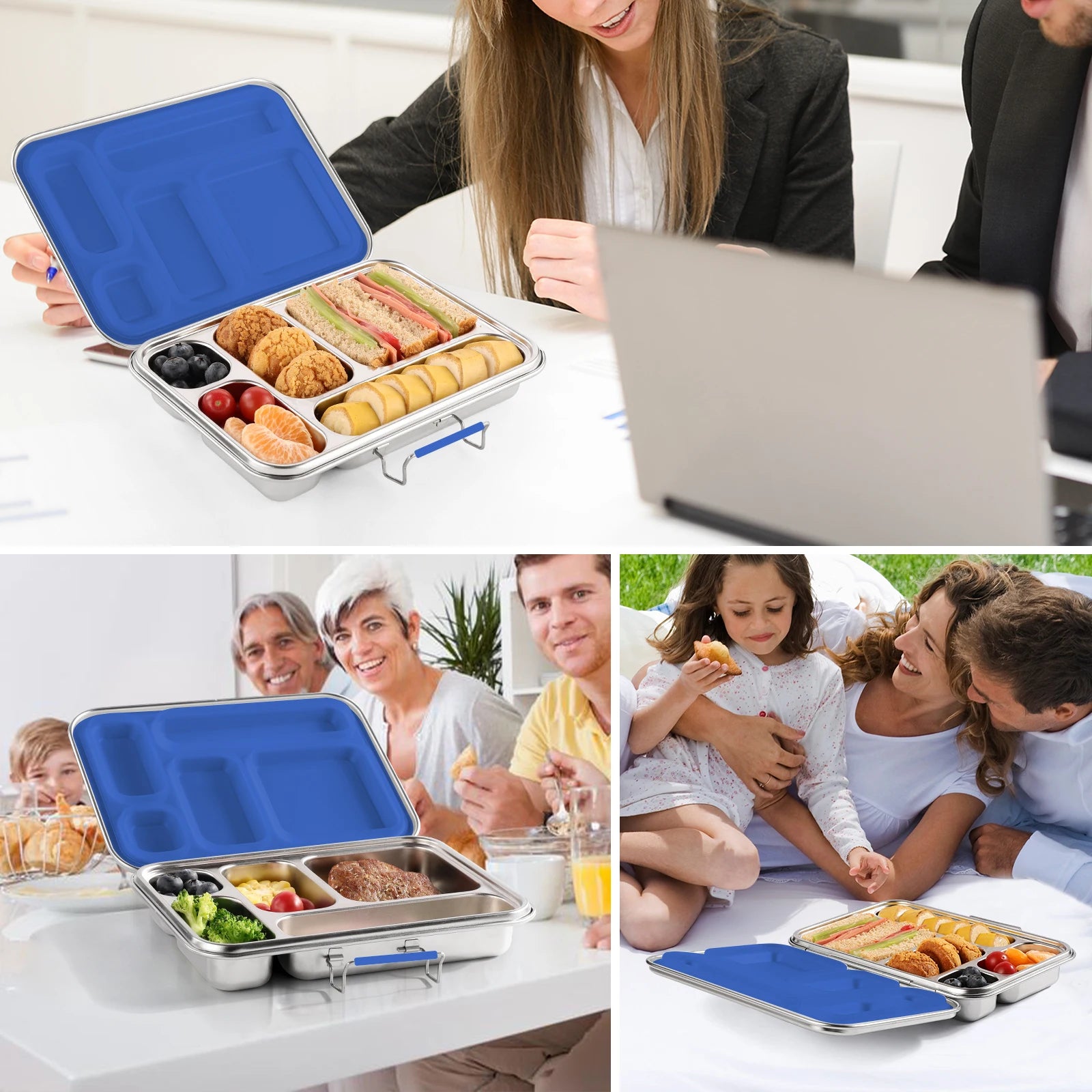 Boîte à Bento pour enfants, boîte à déjeuner pour enfants, boîte à déjeuner à Bento pour enfants, boîte à déjeuner pour tout-petits pour garderie, conteneurs de boîte à déjeuner pour enfants pour l'école