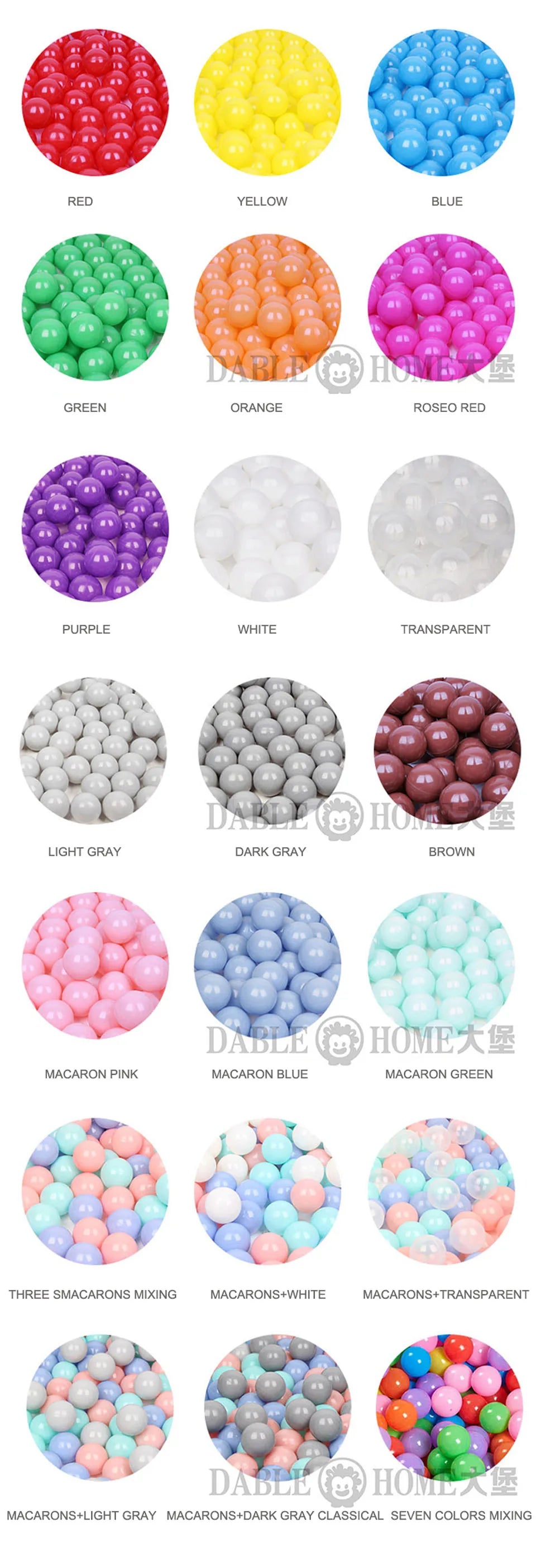 Balle de Sport en plein Air écologique piscine d'eau océan vague balle 50pcs 5.5cm Stress balle d'air jouets drôles pour enfants enfant Ballenbak