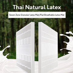 Matelas en latex naturel thaïlandais avec housse, matelas en caoutchouc pur, lit épaissi, coussin de dortoir à domicile, 100% m, 1.5m