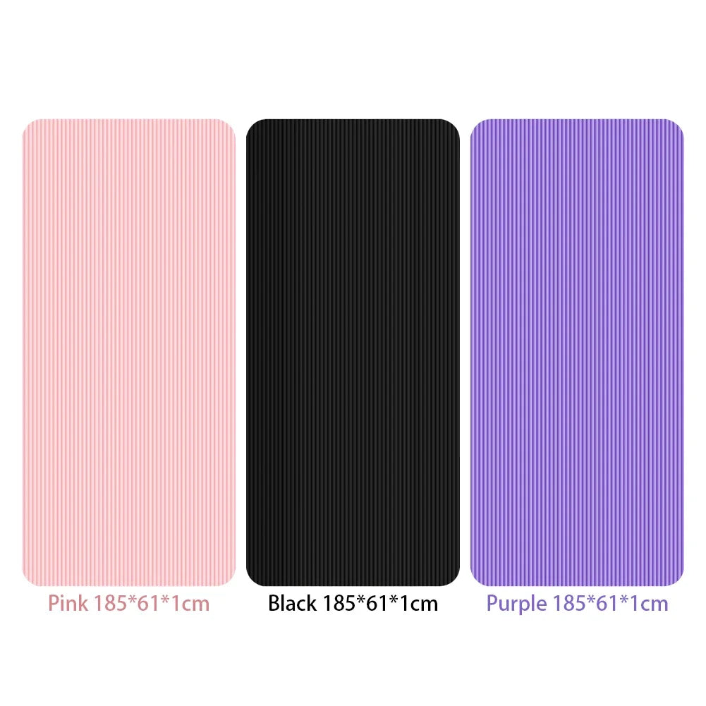 Tapis de Yoga antidérapant, épais, couleur unie, Fitness, entraînement multifonction pour la salle de sport à domicile