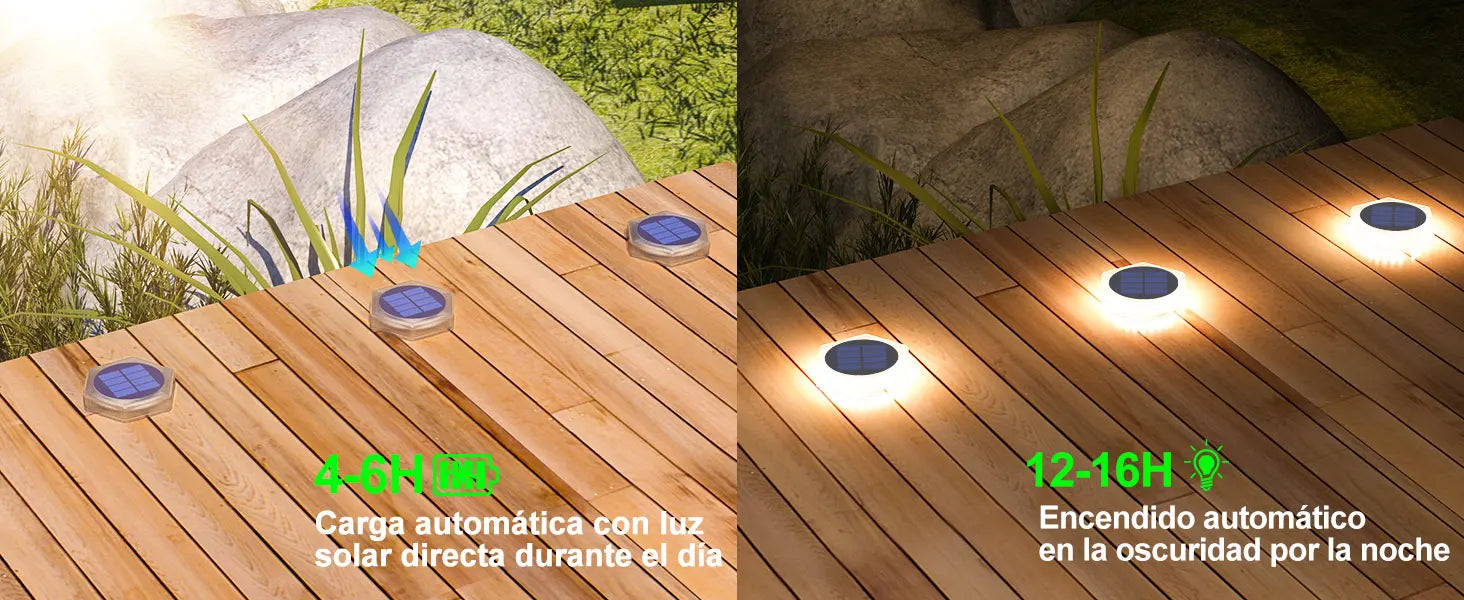 Lampes solaires extérieures, éclairage d'extérieur, étanche, pour escaliers, Patio, allée, cour, clôture, applique murale, décoration de noël
