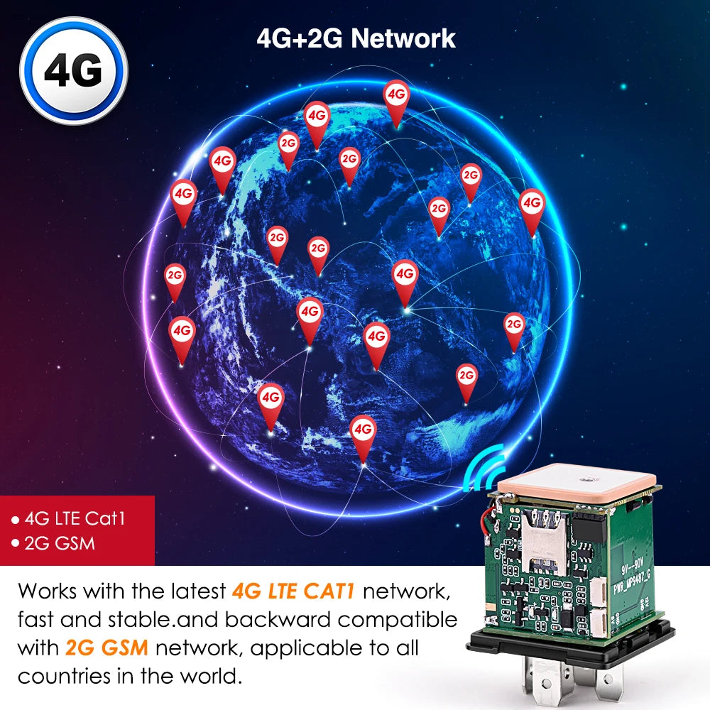 Localisateur d'huile de coupe de moto électrique, relais GPS 4G, pour voiture, camion, ACC remorqué, appel, alarme, système de suivi de Protection de sécurité