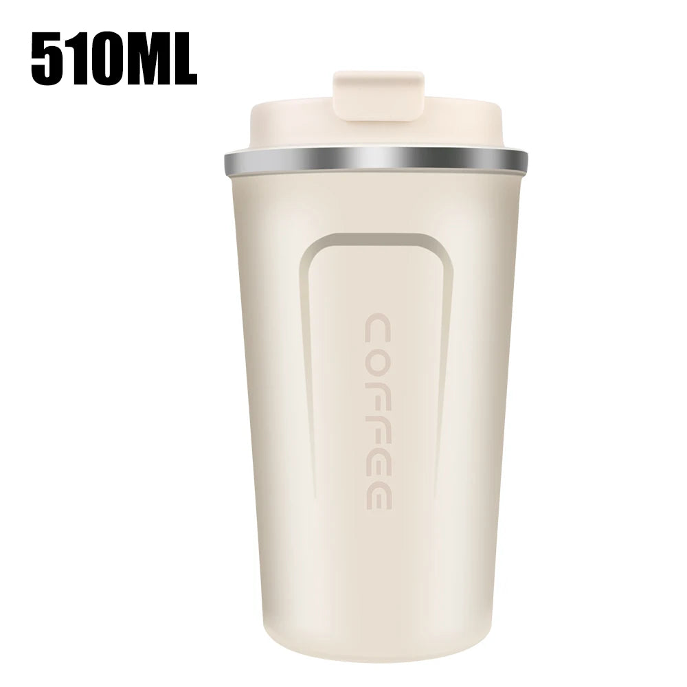 Tasse Thermos de voiture Thermo café pour thé eau café anti-fuite tasse Thermo de voyage tasse à café 380/510ML Double acier inoxydable