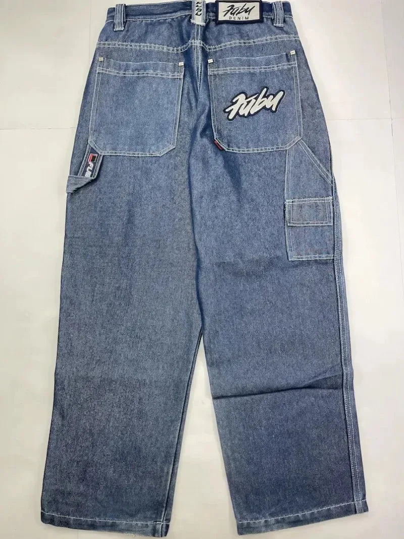 Jeans à jambes larges unisexes pour femmes, pantalons de vadrouille chauds, Street Y2K, Hip Hop, Joker Respzed, New Clearance Spot, American Fashion