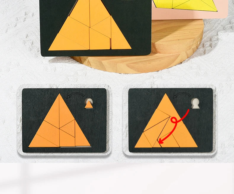 Puzzle en bois pour enfants, planche en bois, Montessori, apprentissage 3d, planches d'activités éducatives précoces, jouets pour enfants