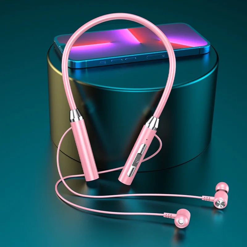 Écouteurs Bluetooth casque sans fil magnétique HIFI Sport tour de cou suspendu au cou TWS écouteurs sans fil Bluetooth casque avec micro